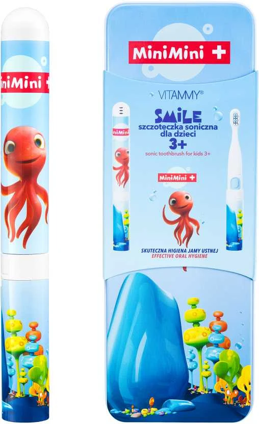 Vitammy MiniMini dantų šepetėlis su aštuonkojo dizaino pakuote