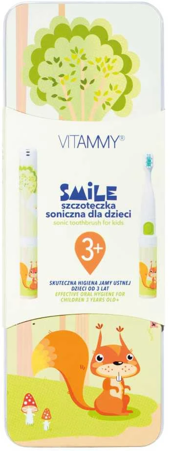 Dantų šepetėlis Šepetėlis Vitammy Smile Geltona Squirrel