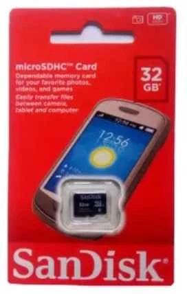 Atminties kortelė Sandisk 32 GB, Micro SDHC, Flash atminties klasė 4