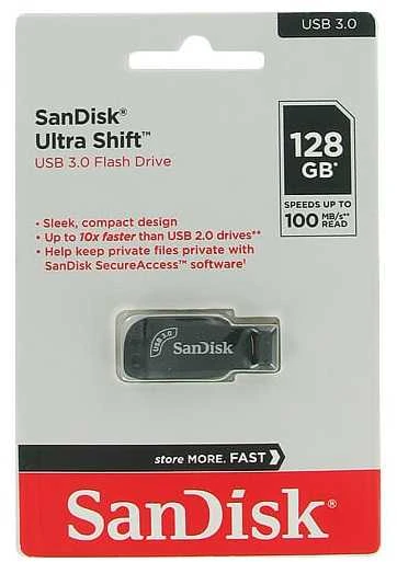 Atmintinė SanDisk Ultra Shift 128GB USB 3.0