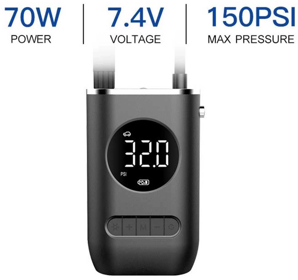 Alogy Belaidis elektrinis mini kompresorius/siurblys RC-K- juodas
