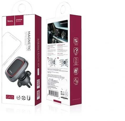Automobilinis telefono laikiklis Hoco CA23, tvirtinamas ant ventiliacijos grotelių, magnetinis