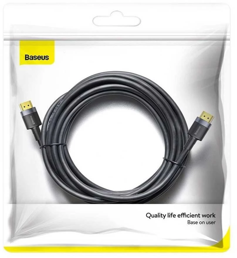 Baseus 2x HDMI 2.0 4K 60Hz kabelis 3D HDR 18Gbps 3m - Juodas