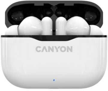 Belaidės ausinės Canyon TWS-3, Baltos/Juodos spalvos