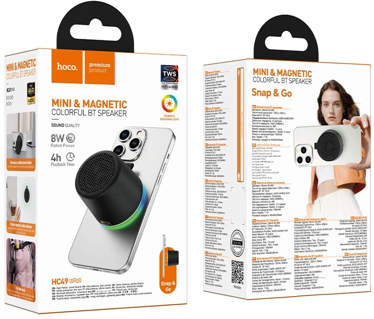 Wireless speaker 8W 4h Hoco HC49 juodas