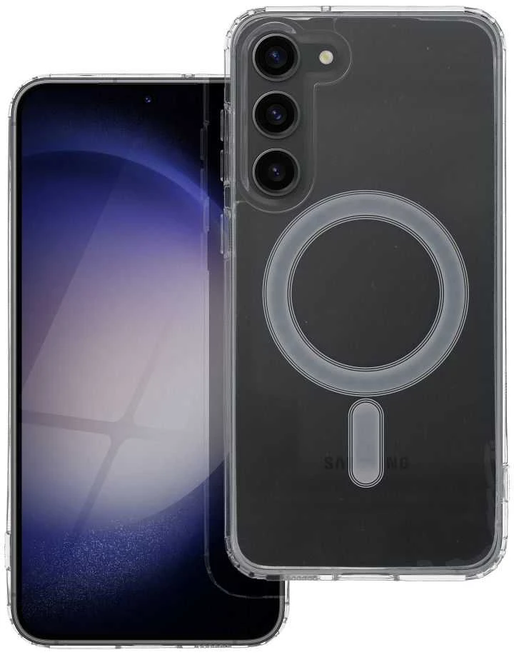 Oem CLEAR MAG COVER dėklas suderinamas su MagSafe skirtas Samsung Galaxy S24 Ultra skaidrus