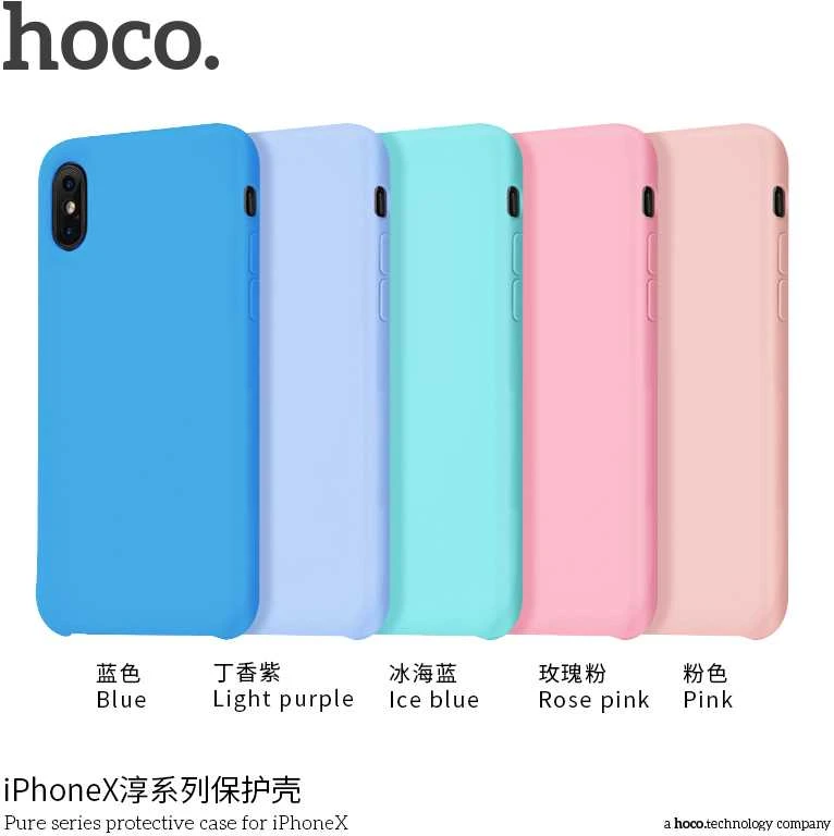Dėklas "Hoco Pure Series" skirtas iPhone X rožinis (rose pink)
