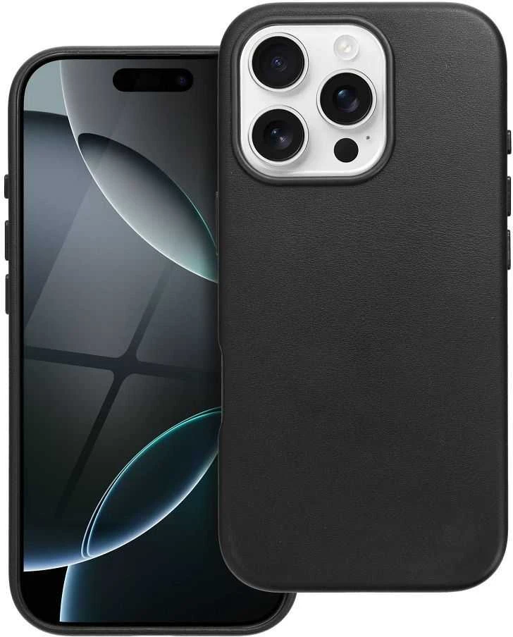 Oem Dėklas Leather Mag Cover (MagSafe) skirtas iPhone 16 juodas