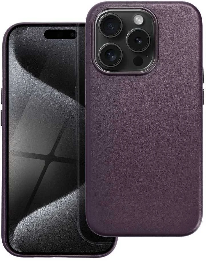 Oem Dėklas Leather Mag Cover (MagSafe) skirtas iPhone 16 Plus violetinis