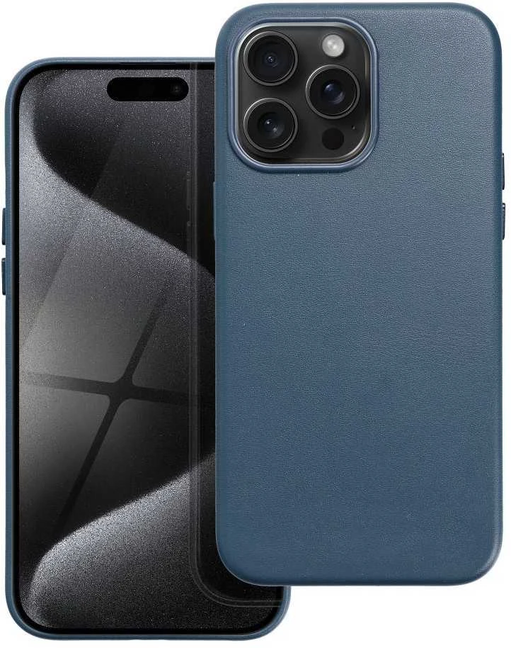 Oem Dėklas Leather Mag Cover (MagSafe) skirtas iPhone 16 mėlynas