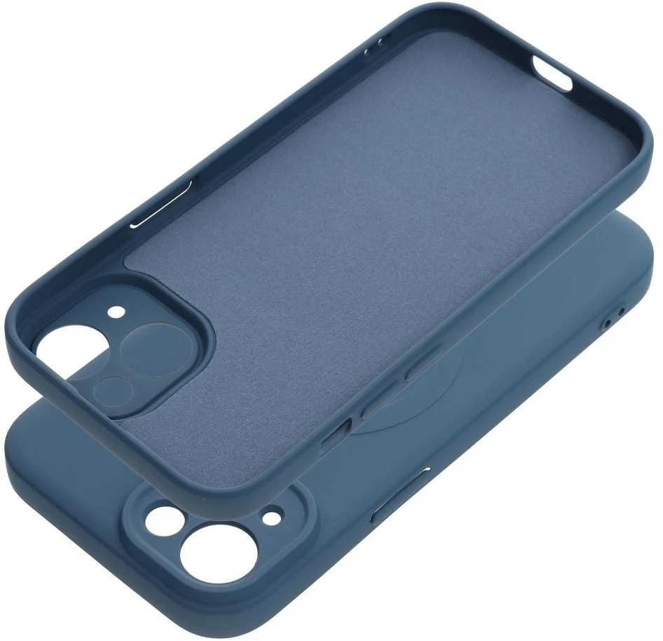 Oem Dėklas Silicone Mag Cover (big hole) (MagSafe) skirtas iPhone 16 Plus mėlynas