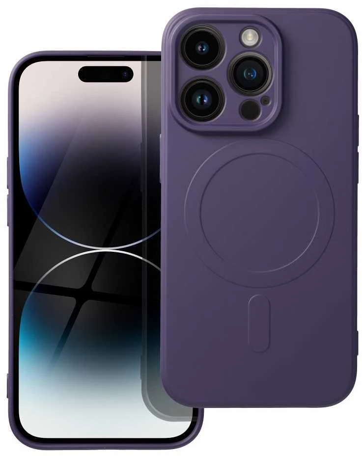 Oem Dėklas Silicone Mag Cover (MagSafe) skirtas iPhone 14 violetinis