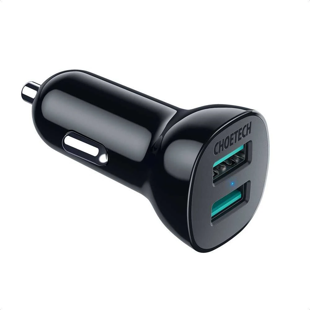 Kroviklis CHOETECH 2xUSB A, 36W, QC3.0