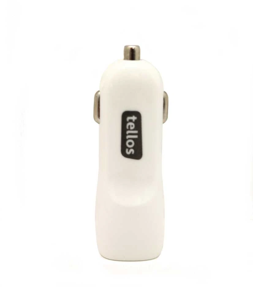Įkroviklis automobilinis Tellos C102 su USB jungtimi 1A baltas