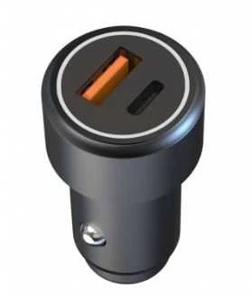 Įkroviklis automobilinis XO Design CC42 (1xUSB; 1xUSB-C; 38W) juodas
