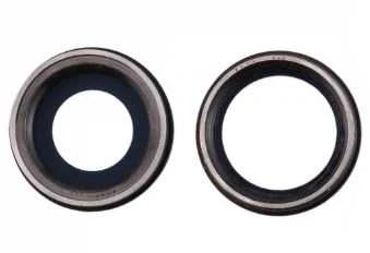 iPhone 11 kameros stikliukas su rėmeliu Juodas (2pcs) ORG