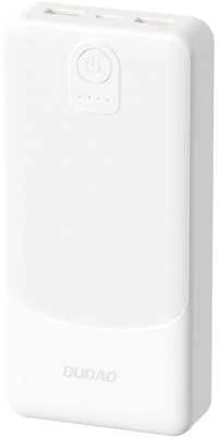Dudao K10 10000 mAh 2x USB-A 12W balta