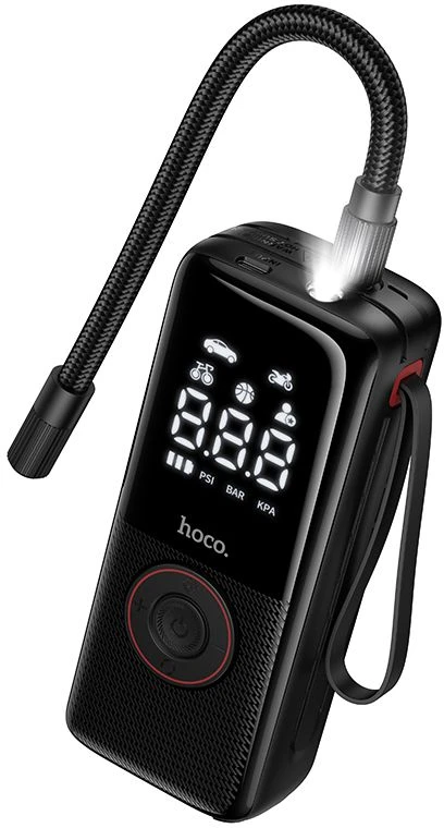 Išorinė baterija Hoco 20000 mAh QC PD 2A 22,5W su integruotais laidais USB C + Lightning J171A juodas