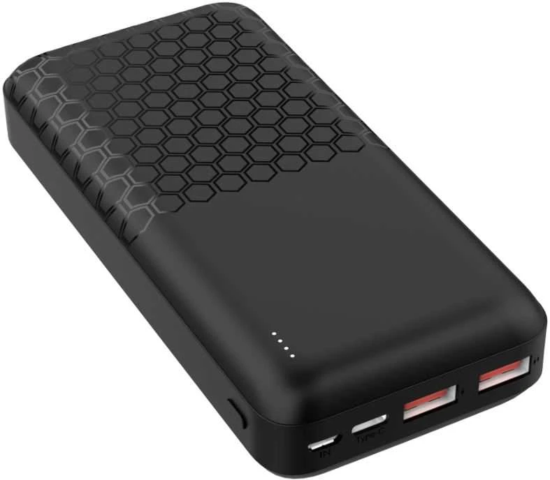 Išorinė baterija POWER BANK Platinet SOLAR 10000mAh (2xUSB; 1xUSB-C; 3A) juoda