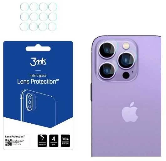 3MK objektyvo apsauga Apple iPhone 14 Plus 6,7" kameros objektyvo apsaugai, 4 vnt.