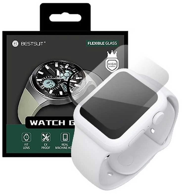 LCD apsauginis stikliukas Bestsuit Flexible Hybrid Glass 5D Apple Watch 7 45mm