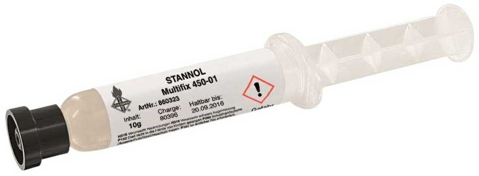 Fliusas, gelis, MULTIFIX 450-01, 10ml Stannol