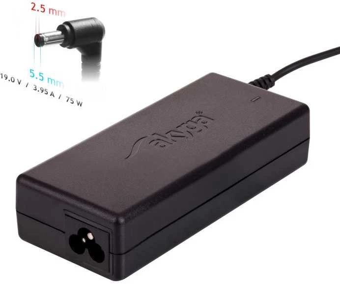 Nešiojamojo kompiuterio pakrovėjas Akyga AK-ND-02 (19V / 3.95A 75W 5.5 x 2.5mm) ASUS / TOSHIBA / LENOVO 1.2m