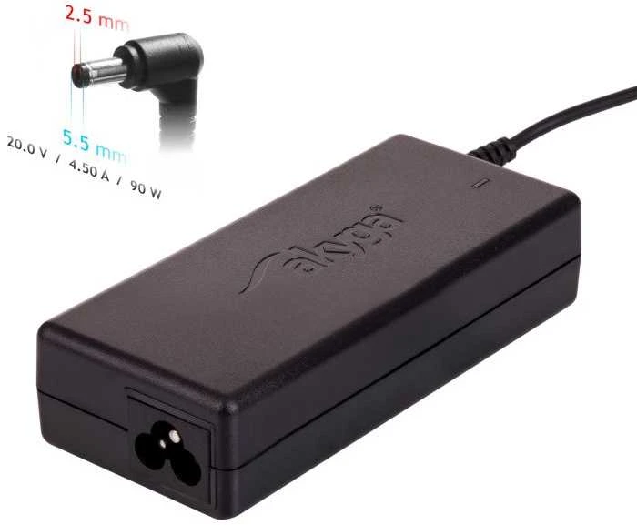 Nešiojamojo kompiuterio pakrovėjas Akyga AK-ND-71 (20V / 4.5A 90W 5.5 x 2.5mm) LENOVO 1.2m
