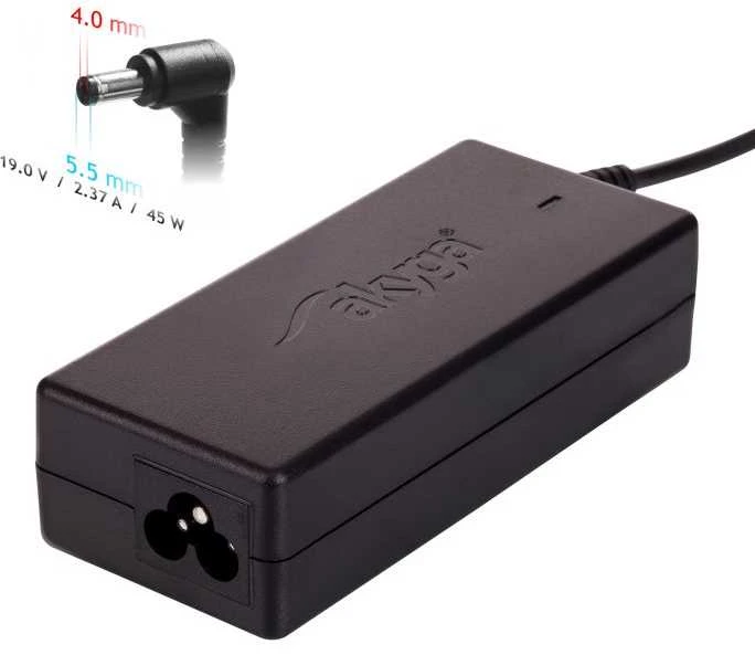 Nešiojamojo kompiuterio pakrovėjas Akyga AK-ND-54 (19V /2.37A 45W 4.0 x 1.35mm) ASUS 1.2m