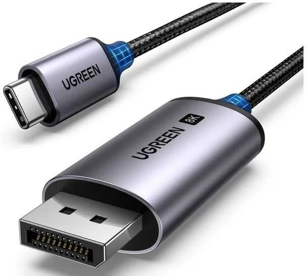 Ugreen USB-C į DisplayPort adapterio 8K jungtys