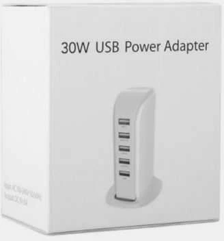 Dudao A5EU 5x USB įkroviklis + maitinimo laidas (baltas)
