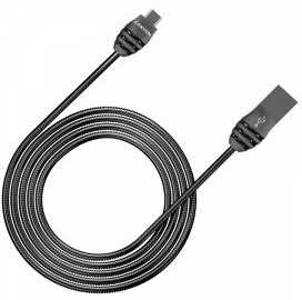 CANYON laidas UM-5 MicroUSB 10W 1m Dark Pilkas