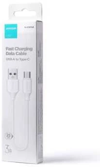 Kabelis prie USB-A / Type-C / 3A / 0,25 m Joyroom S-UC027A9 (baltas)