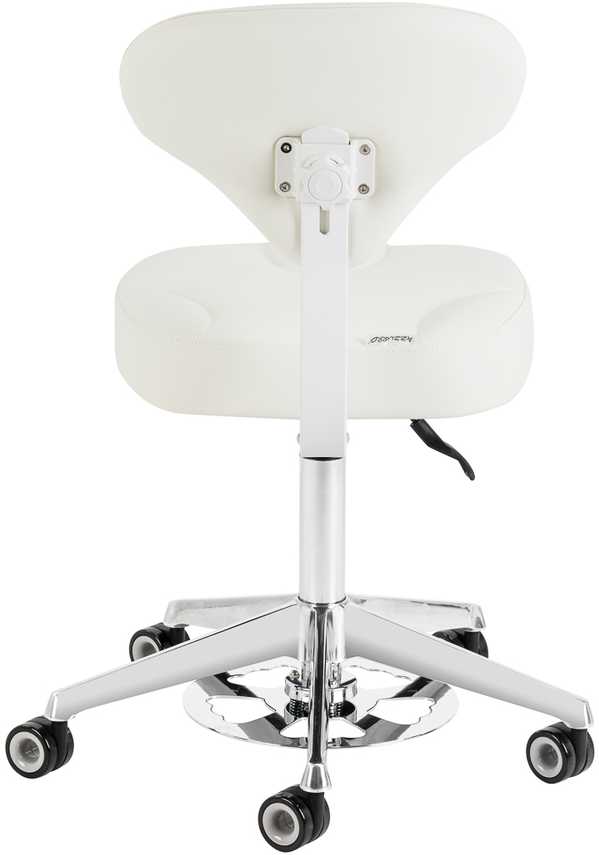 Activeshop Kosmetologinė meistro kėdutė AZZURRO BUMP-UP Baltas