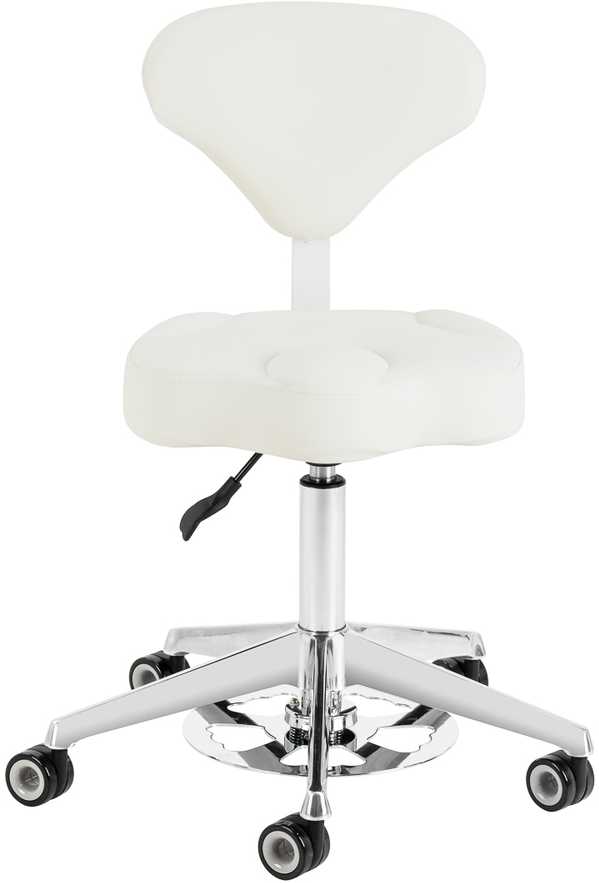 Activeshop Kosmetologinė meistro kėdutė AZZURRO BUMP-UP Baltas