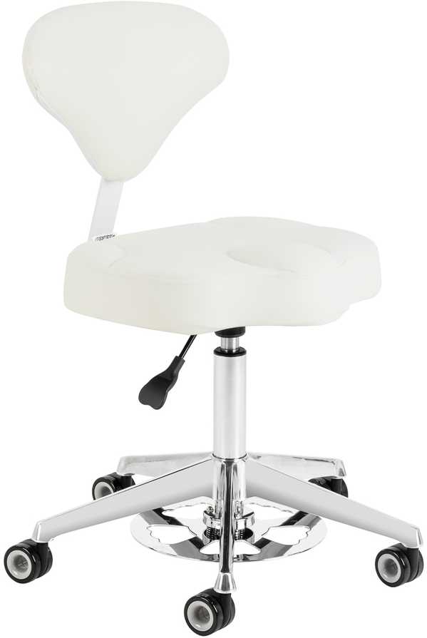 Activeshop Kosmetologinė meistro kėdutė AZZURRO BUMP-UP Baltas