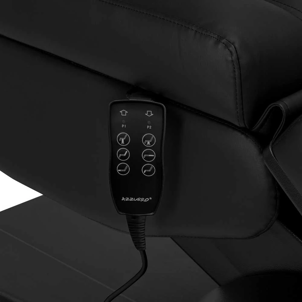 Activeshop Kosmetologinis krėslas Azzurro Lux Electric 3 Motors Juodas