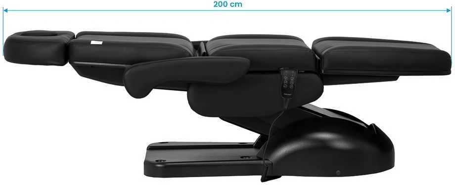Activeshop Kosmetologinis krėslas Azzurro Lux Electric 3 Motors Juodas