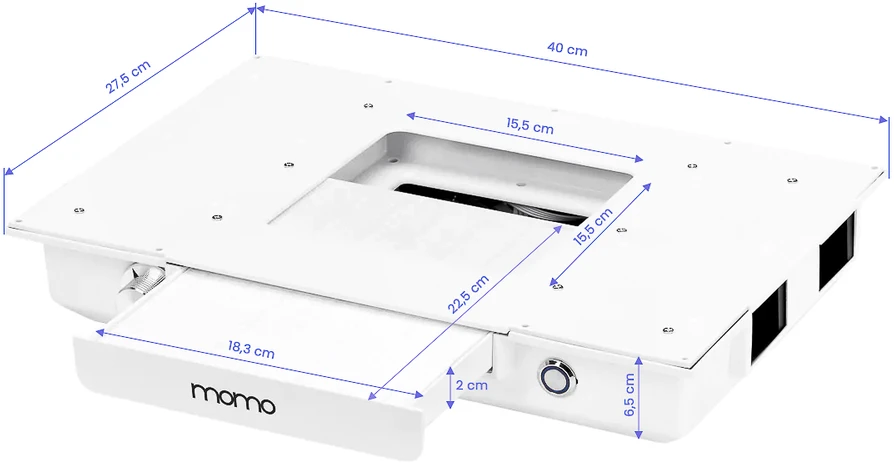 Activeshop Manikiūro stalas su dulkių ištraukėju MOMO L01