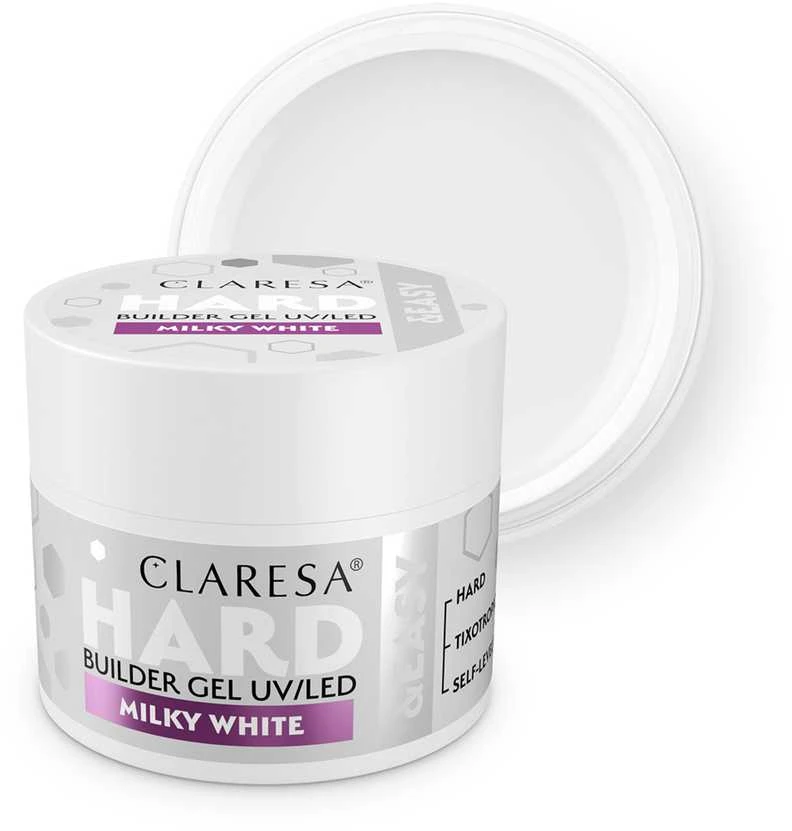 Activeshop Claresa Hard&Easy statybinis gelis 45g Pieniškas Baltas, 45 g