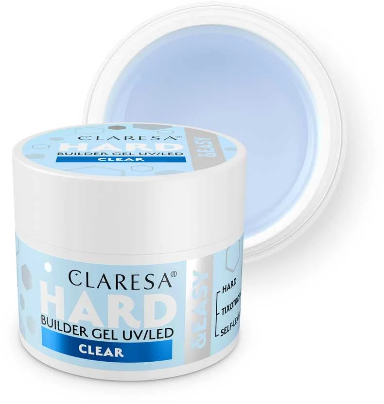 Activeshop Claresa Hard&Easy statybinis gelis 45 g skaidrus, 45 g