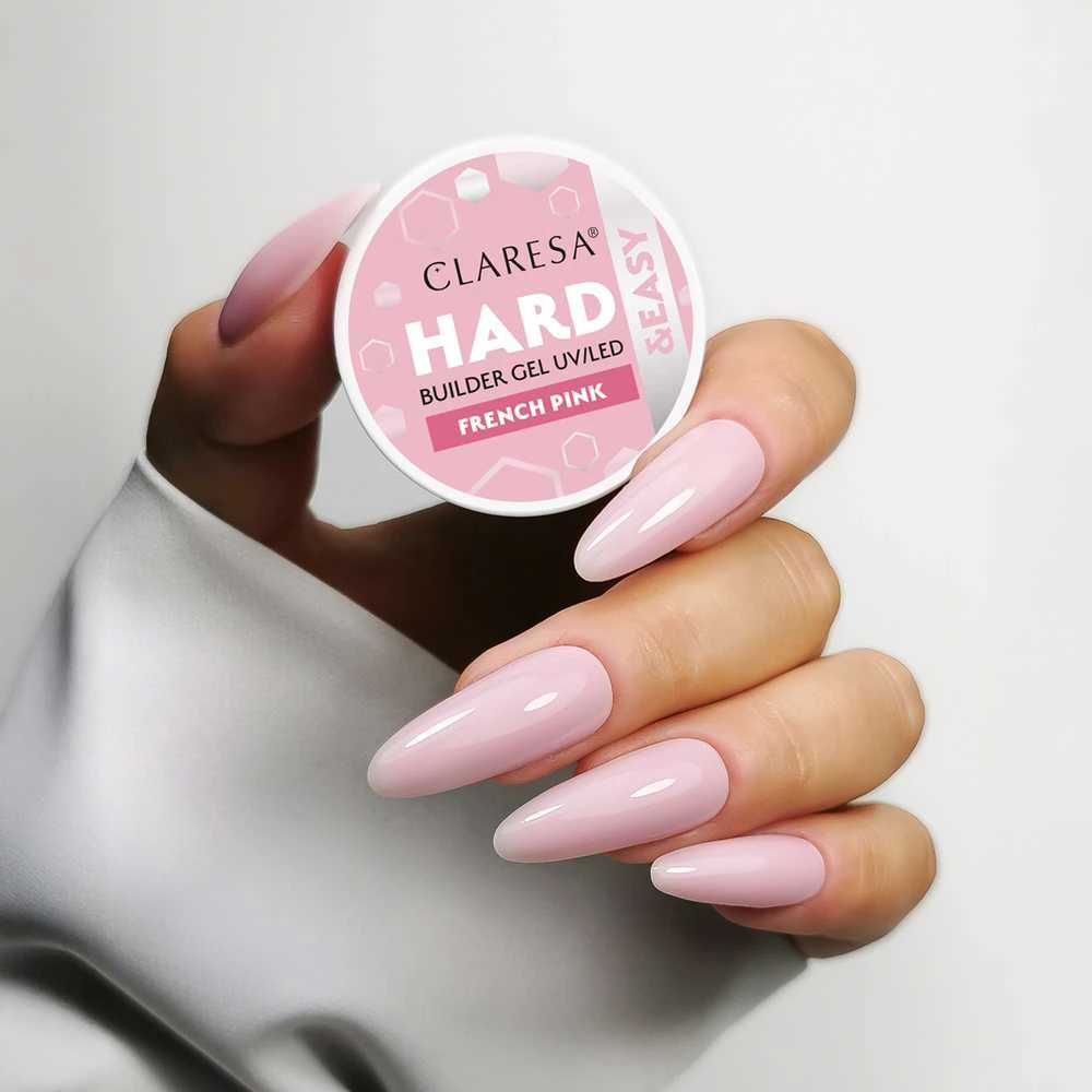 Activeshop CLARESA_Hard&Easy French Rožinė statybinis gelis 45g