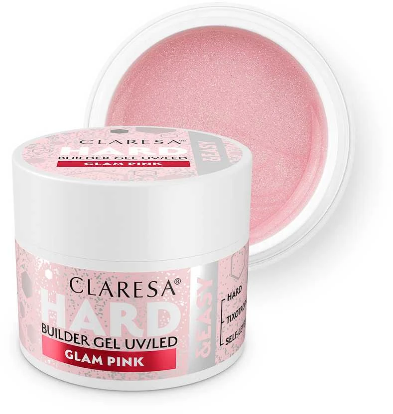 Activeshop Claresa Hard&Easy statybinis gelis Glam Rožinė 12g