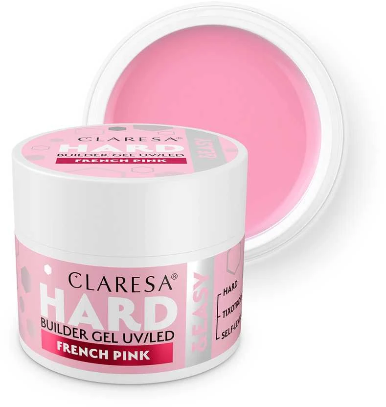 Activeshop CLARESA_Hard&Easy French Rožinė statybinis gelis 45g