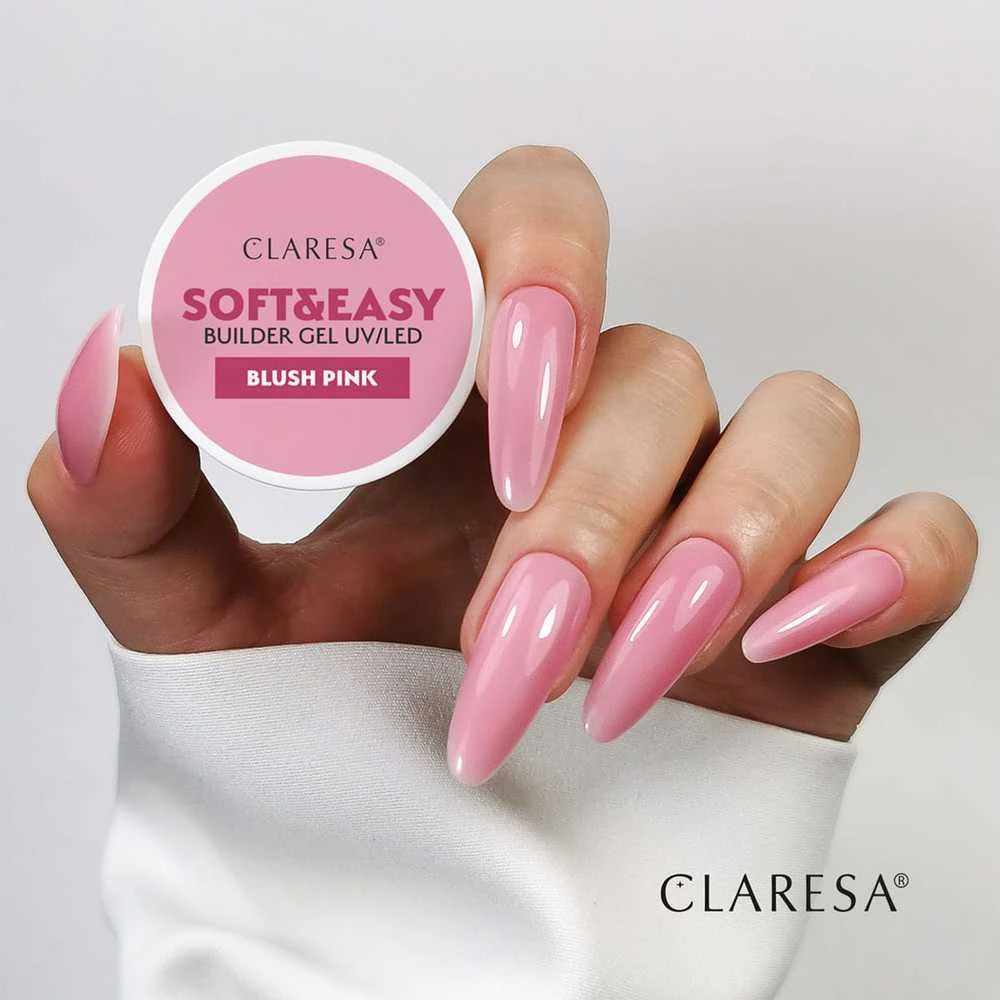 Activeshop CLARESA N Soft&Easy Builder Blush Rožinė nagų gelis 90g