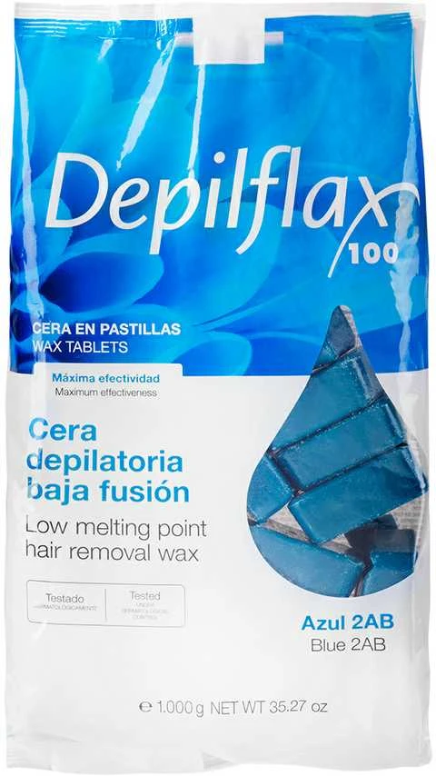 Depilflax vaškas granulėmis mėlyna pakuotė