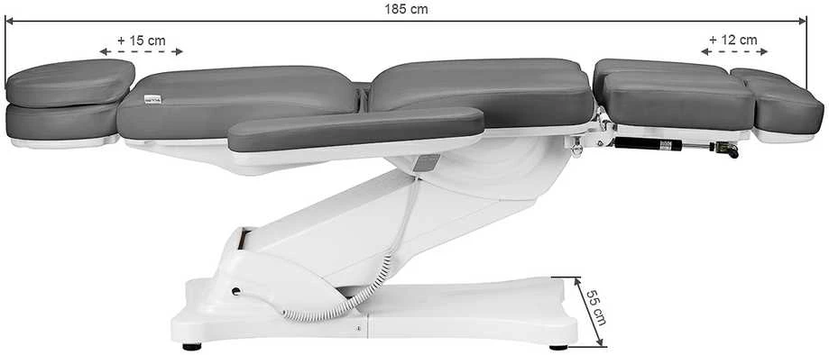 Activeshop Kosmetologinis krėslas SILLON CLASSIC 3 MOTOR ELECTRIC PEDI Pilkas