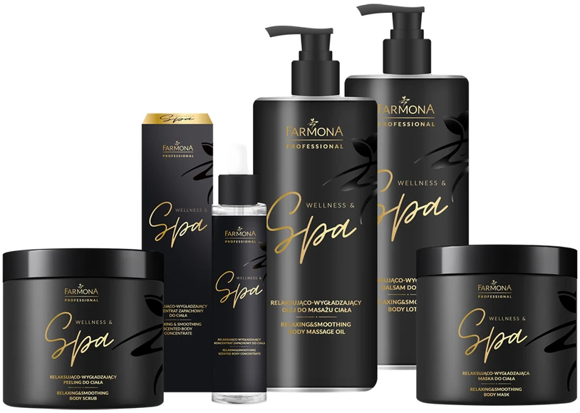 „Activeshop Farmona Wellness&Spa“ atpalaiduojantis ir glotninantis kūno masažo aliejus, 500 ml