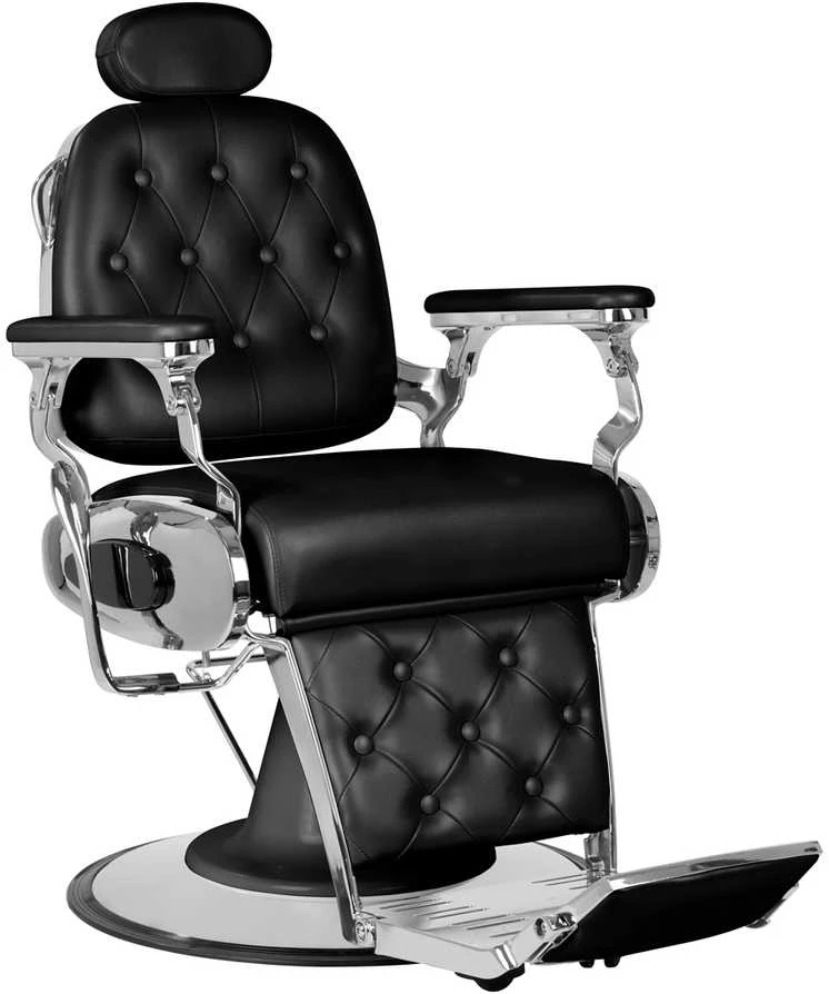 Activeshop Kirpyklos kėdė Barber Chair Gabbiano Francesco Chrome Juodas