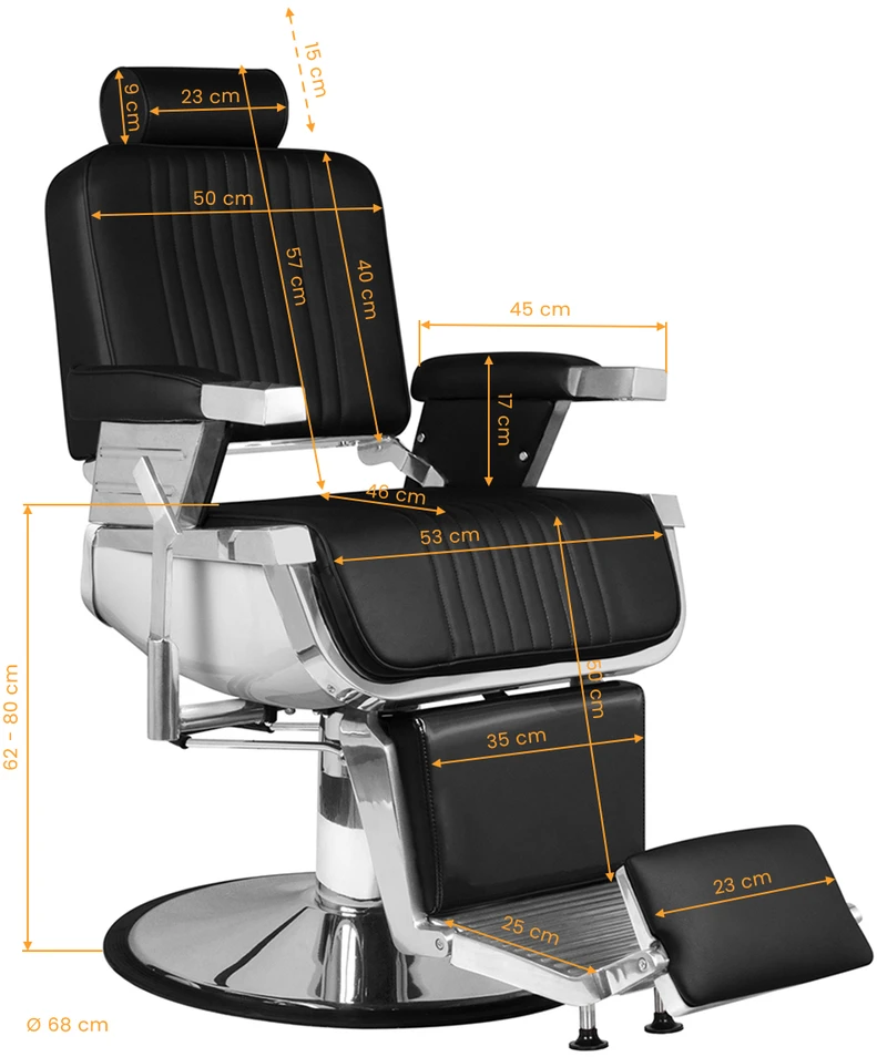 Activeshop Kirpyklos kėdė - Hair System Royal X, juoda